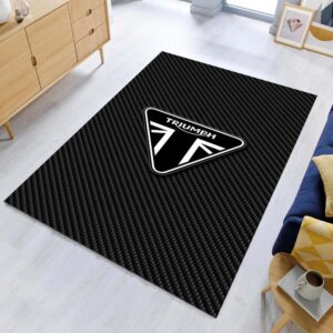 Triumph Metal Style Teppich - Teppich mit Automotiv-Motiv