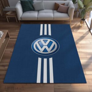 Alternative view of Volkswagen VW Logo Blue Style Teppich - Teppich mit Automotiv-Motiv