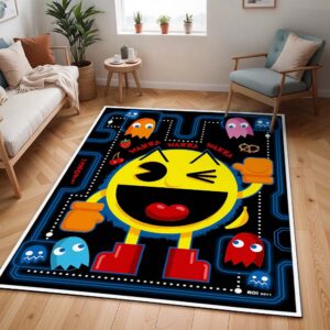 Waka Waka Pac-Man und Geister im Pac-Man-Spiel Teppich - TOK