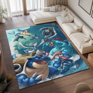 Alternative view of Wasser Pokémon Typ 4 Teppich - TOK
