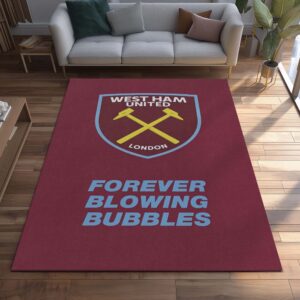 Alternative view of West Ham United Forever Blowing Bubbles Teppich
