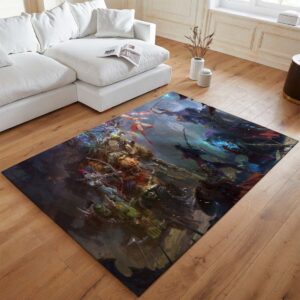 Alternative view of World of Warcraft Sylvanas Windläufer Dunkle Königin Sylvanas Teppich - TOK
