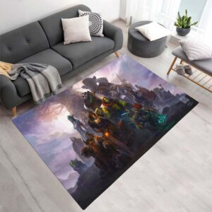 World of Warcraft Alle Charaktere Anduin Wrynn Thrall Vol'jin Muradin Bronzebart Teppich - TOK