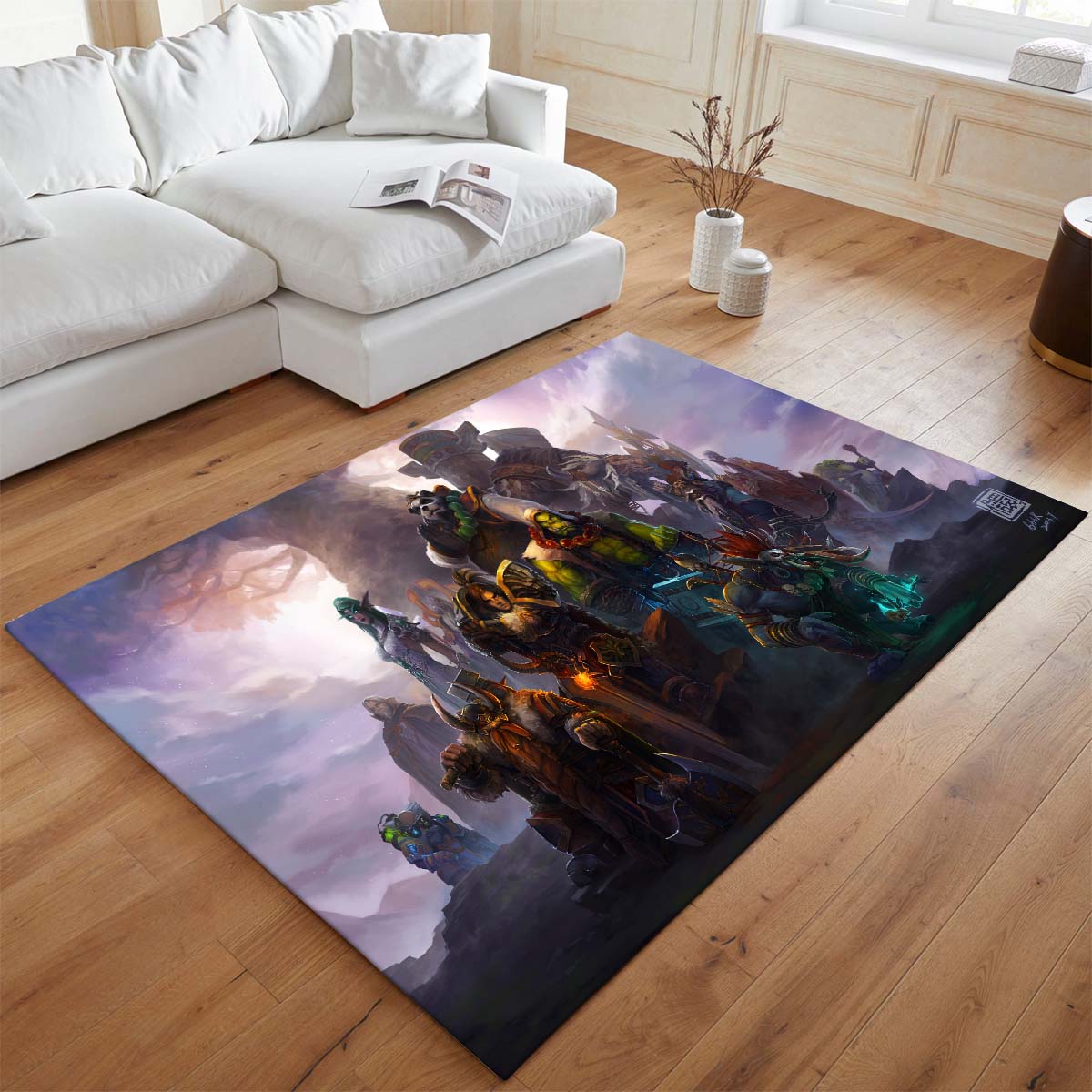 World of Warcraft Alle Charaktere Anduin Wrynn Thrall Vol'jin Muradin Bronzebart Teppich - TOK – Bild 2