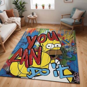 Du schaffst das nicht, Homer Simpson Teppich - TOK