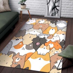 Alternative view of Adorable Pusheen Cat Teppich