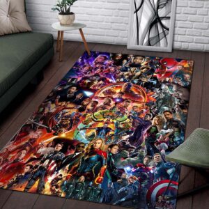 Alternative view of All Heroes The Avengers End Game Teppich