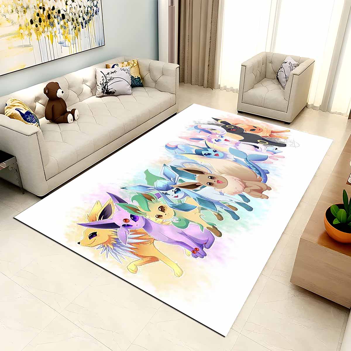 Alle Evoli-entwicklungen Pokmon All Eevee Evolutions Pokemon 1001 Teppich – Bild 2