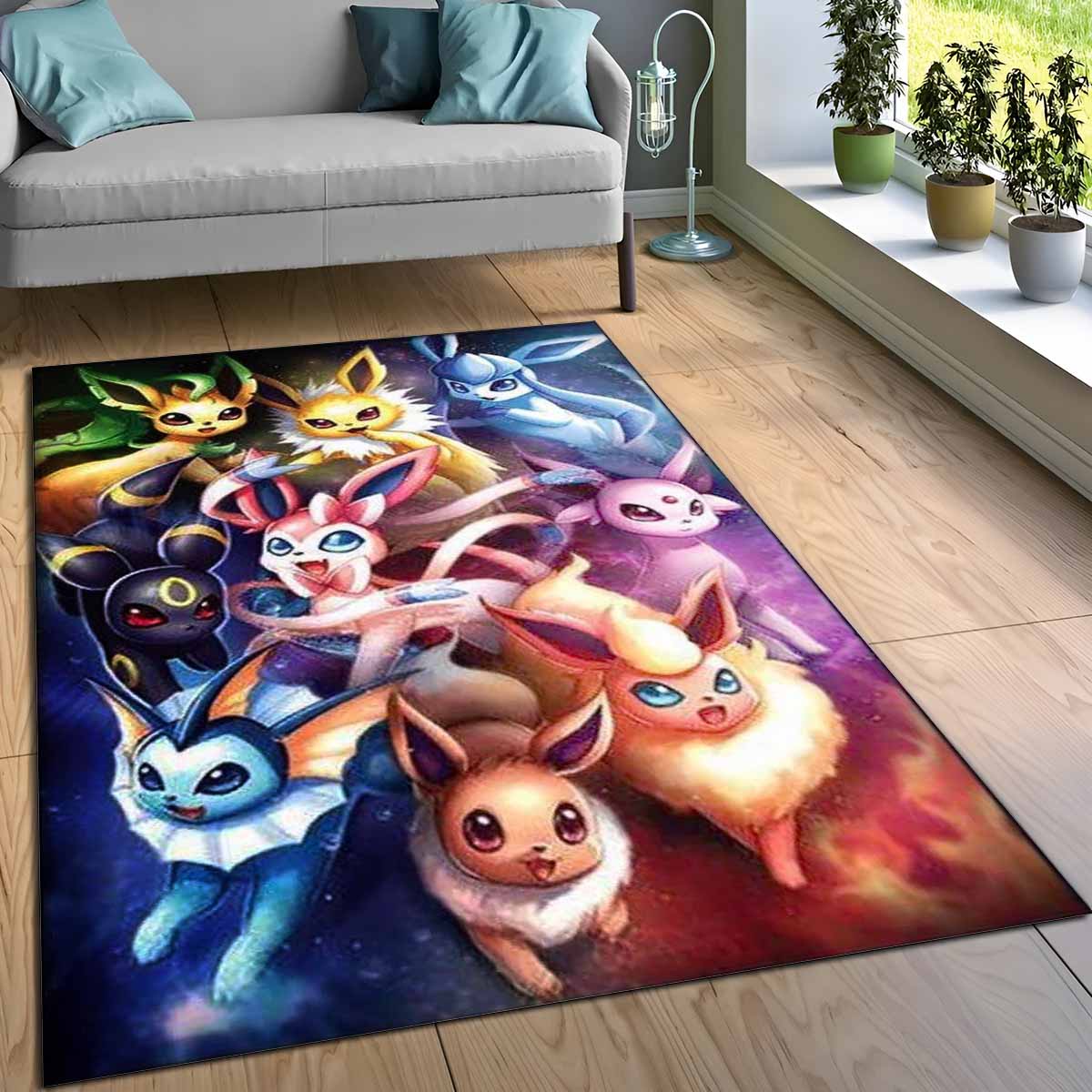 Alle Evoli-entwicklungen Pokmon All Eevee Evolutions Pokemon 1002 Teppich – Bild 3