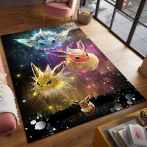 Alternative view of Alle Evoli-entwicklungen Pokmon All Eevee Evolutions Pokemon 1005 Teppich