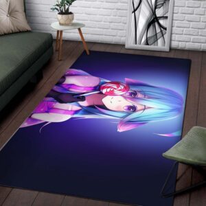 Alternative view of Anime Girl Lollipop Teppich