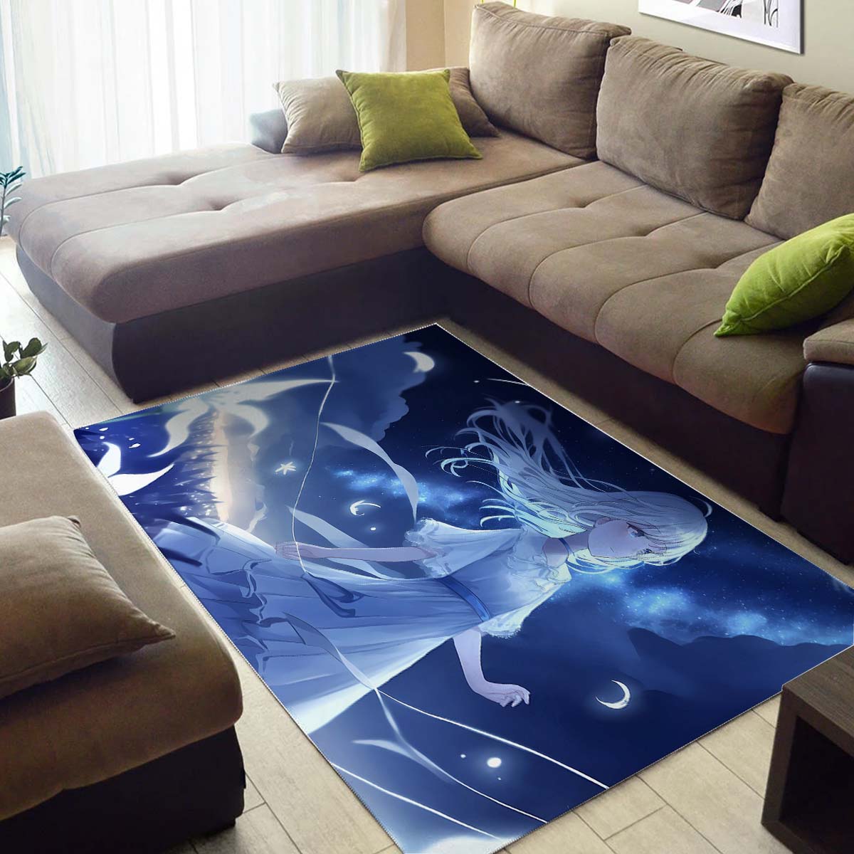 Anime Girl Night Teppich – Bild 3