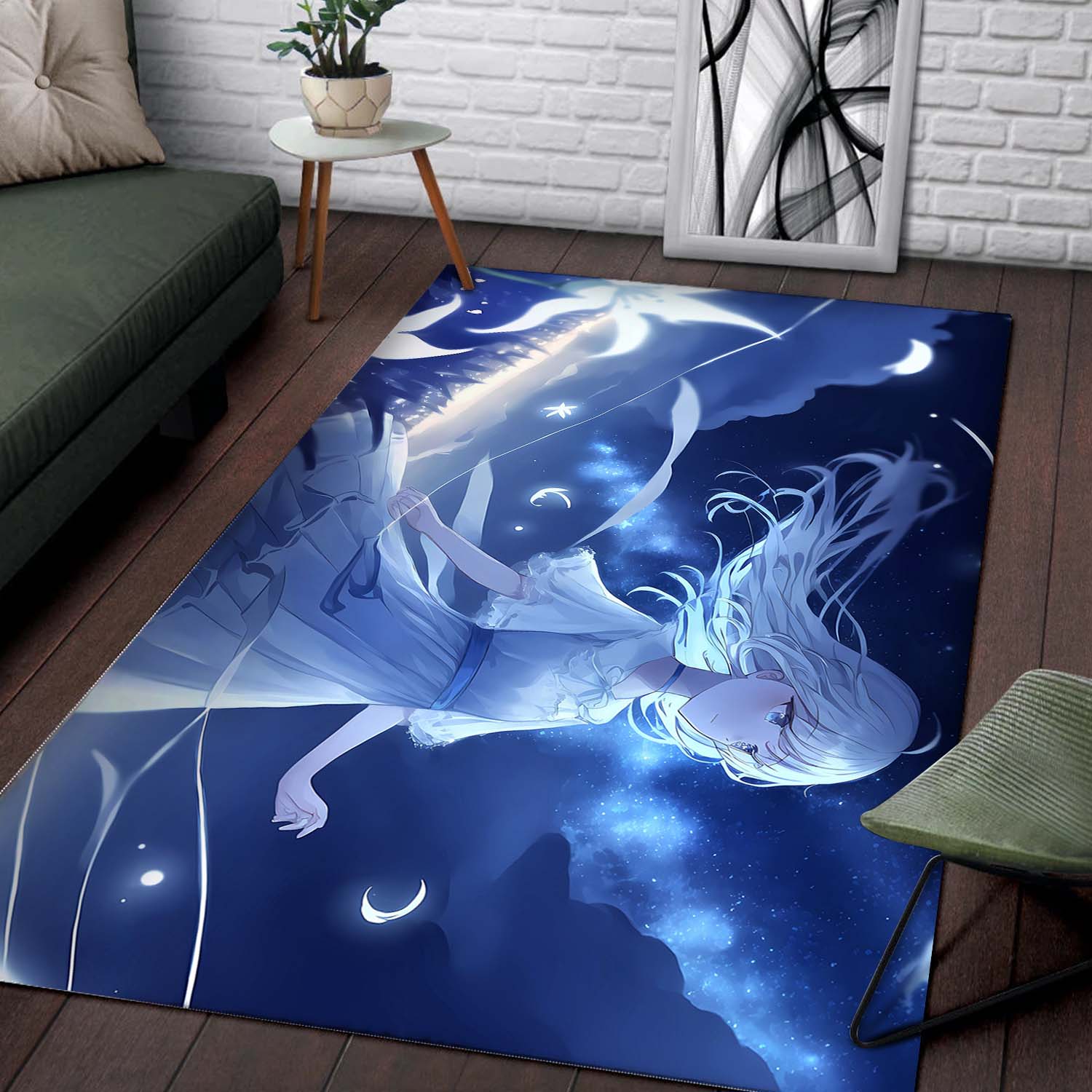 Anime Girl Night Teppich – Bild 2