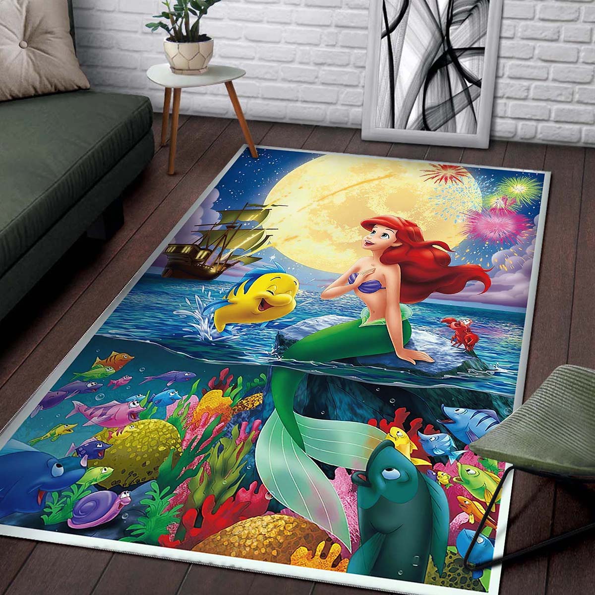 Ariel The Little Mermaid Disney 101 Teppich – Bild 2