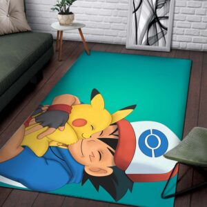 Alternative view of Ash Ketchum Pikachu 1 Teppich