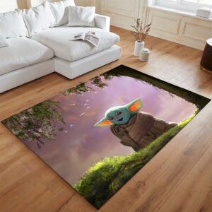 Alternative view of Baby Yoda Star Wars 1 Teppich - TOK