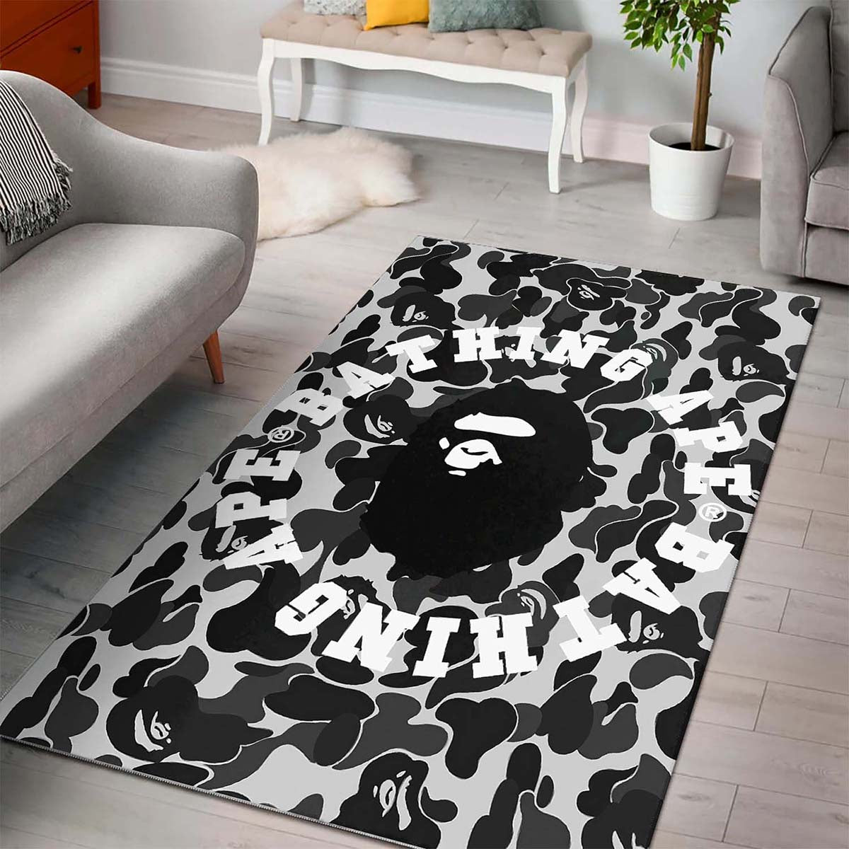 Bape Baden Ape Camo Teppich – Bild 3