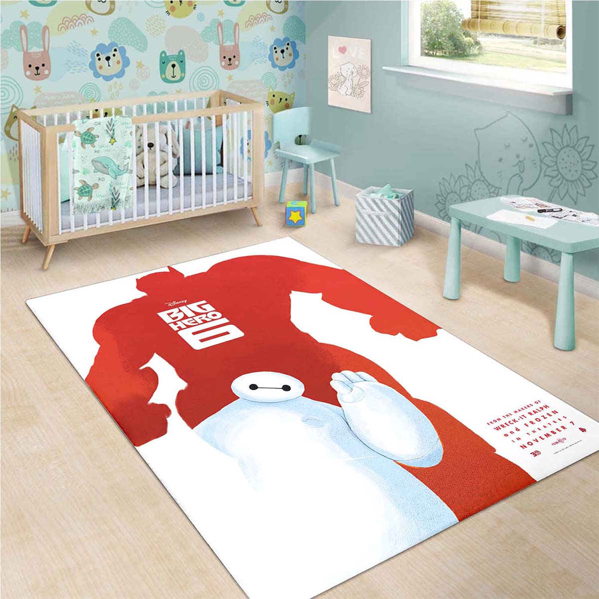 Baymax Big Hero 6 Disney Movies Teppich – Bild 3