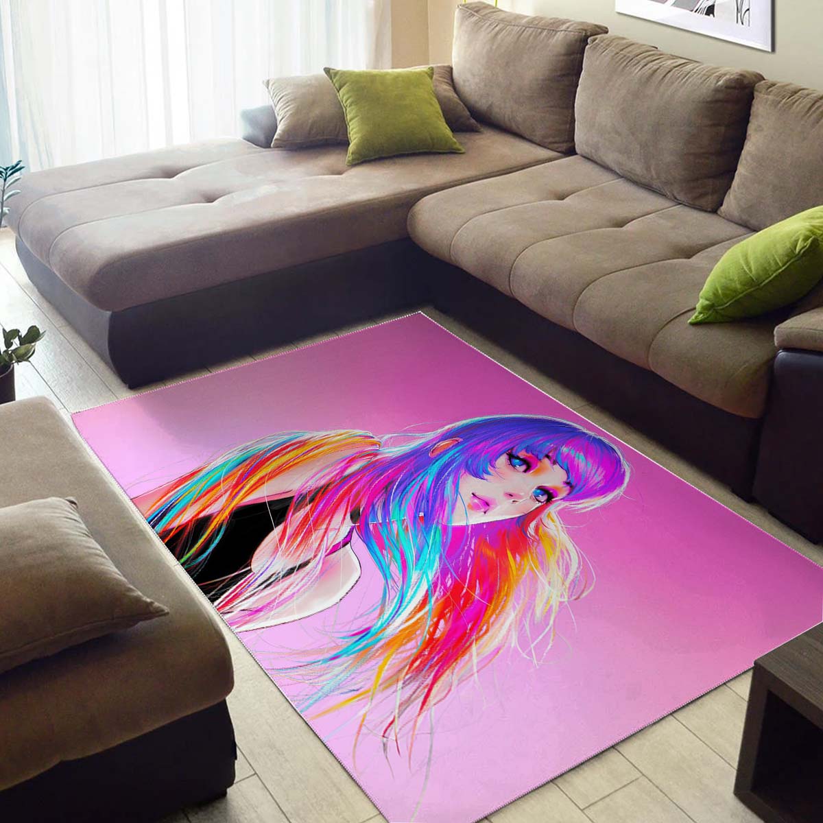 Beautiful Girl Teppich – Bild 3