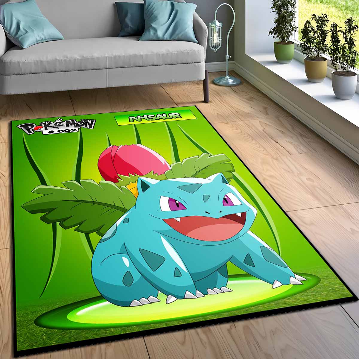 Bisaknosp Bisasam Pokmon Ivysaur Bulbasaur Pokemon 5 Teppich – Bild 3