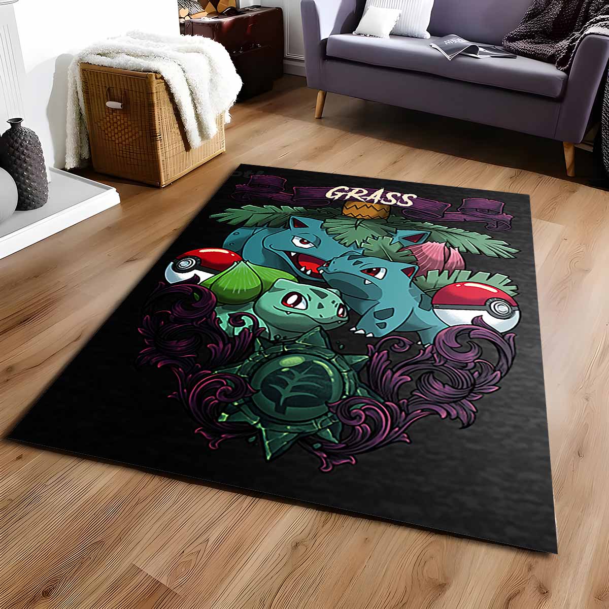 Bisasam Pflanzen-pokmon Teppich