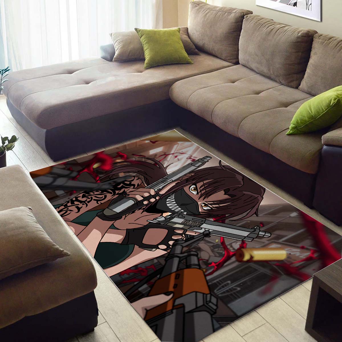 Black Lagoon Revy 5K Teppich – Bild 3