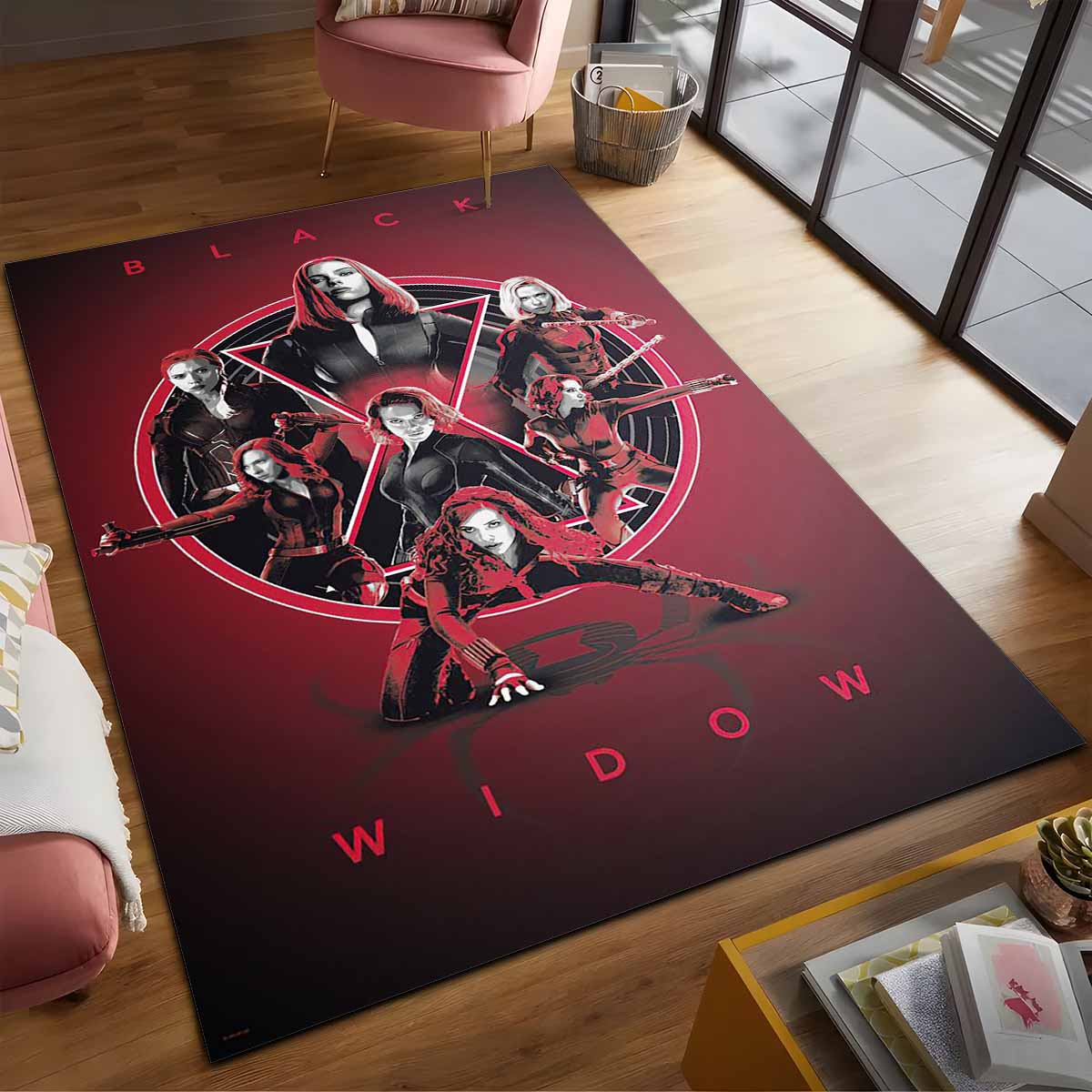 Black Widow Marvel Teppich – Bild 2