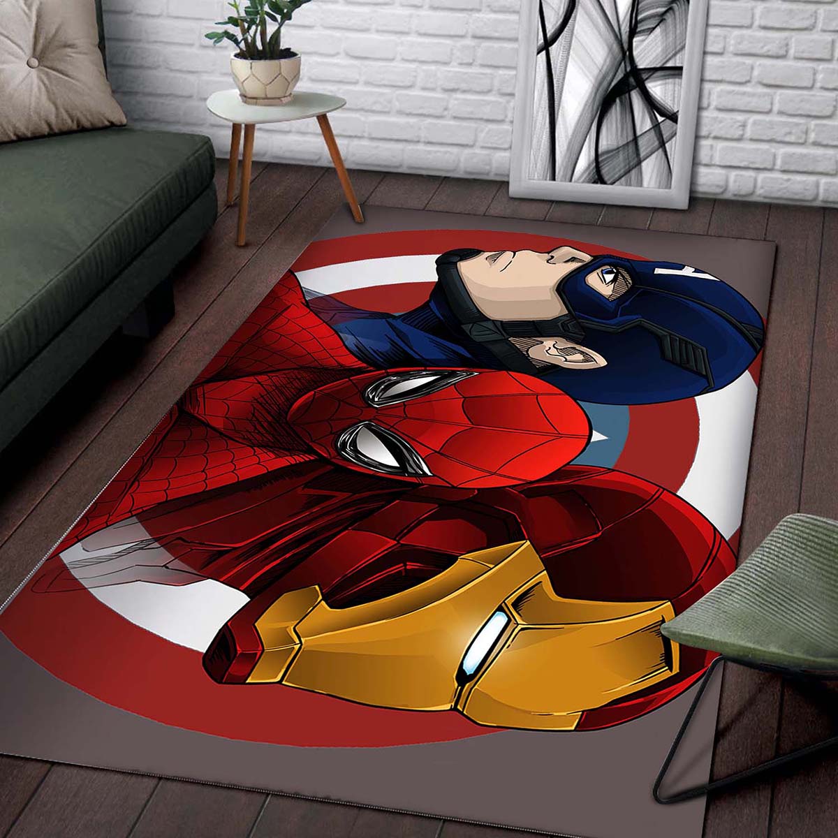 Captain America Spider Man Iron Man Teppich – Bild 2