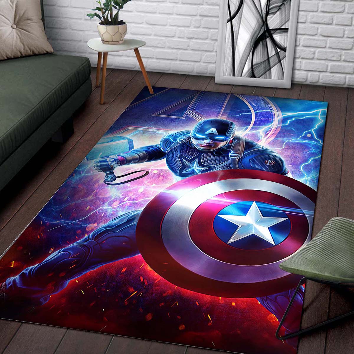 Captain America Superhero Movie Teppich – Bild 2