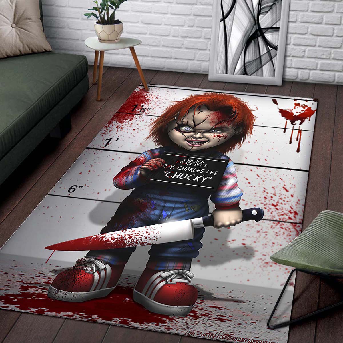 Chucky With The Knife Child's Play 12091 Teppich – Bild 2