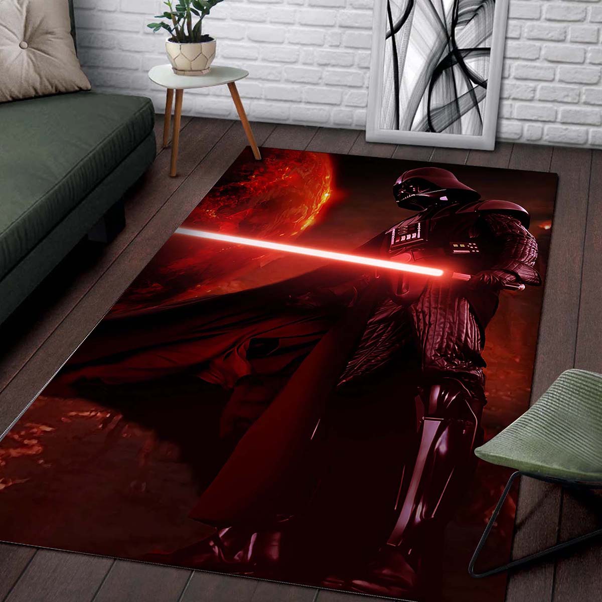 Darth Vader & Light Saber Star Wars Teppich – Bild 2