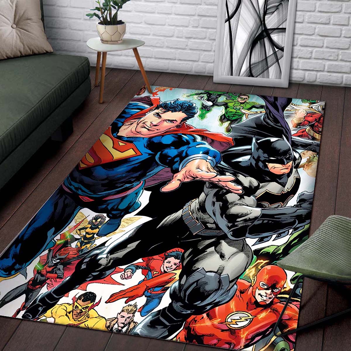 Dc Superhero Batman & Superman Teppich – Bild 2