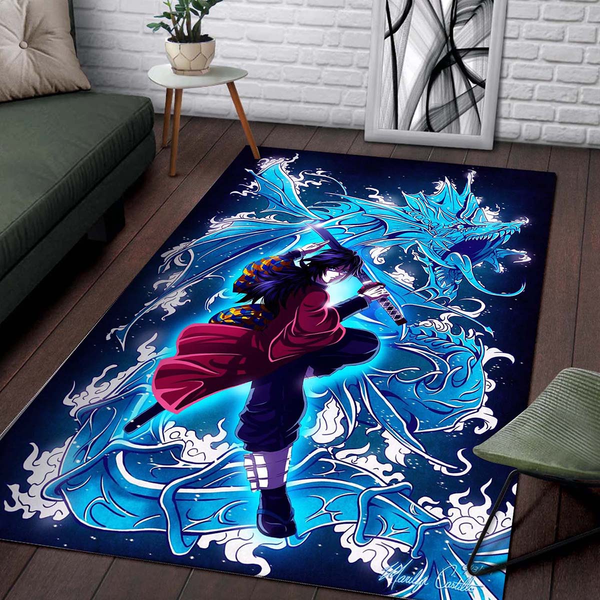 Demon Slayer Giyu Tomioka 3 Teppich – Bild 2