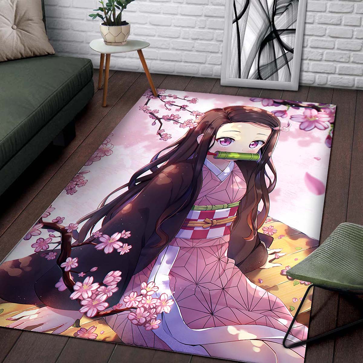 Demon Slayer Kimetsu No Yaiba Kamado Nezuko 2 Teppich – Bild 2