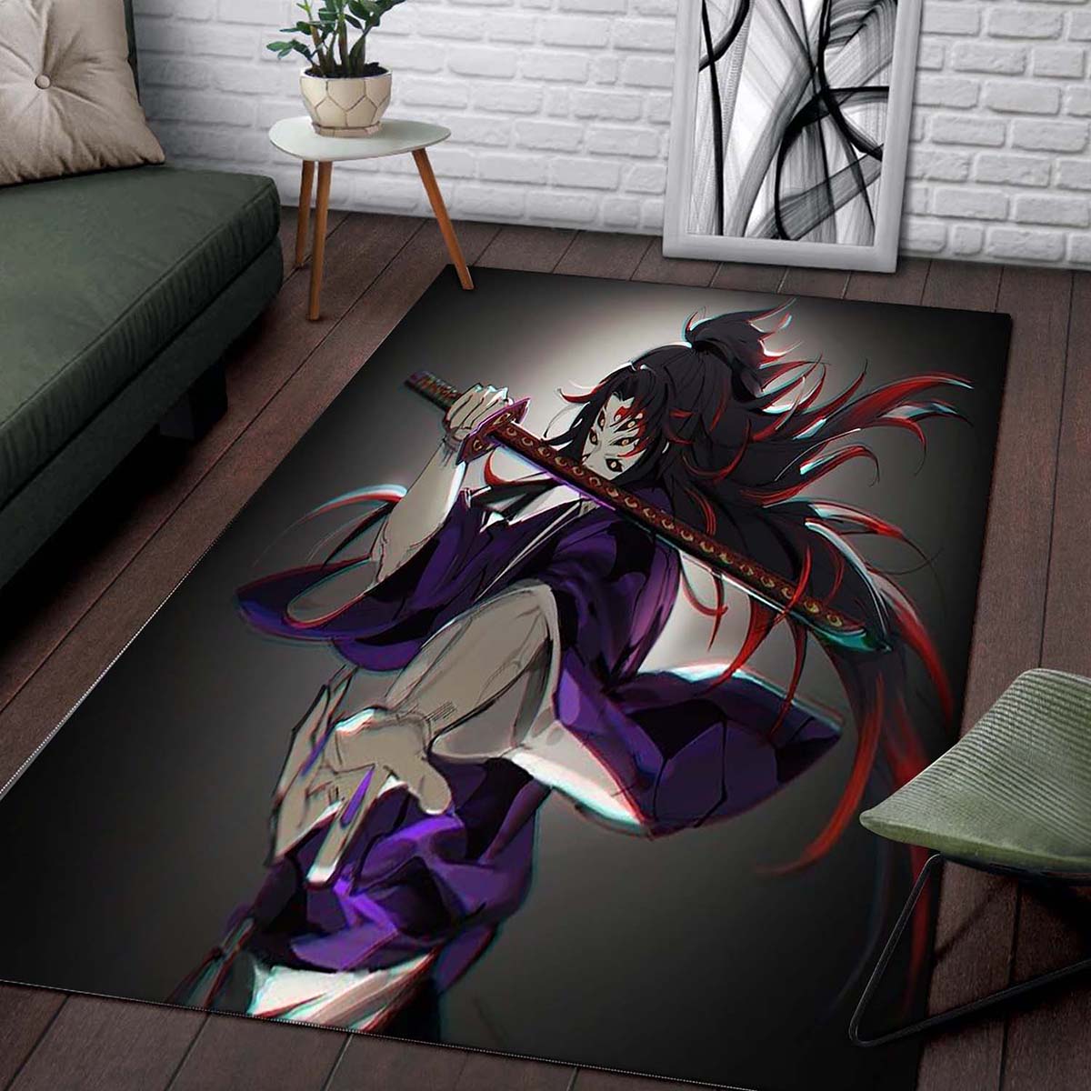 Demon Slayer Kokushibou Fanart Teppich – Bild 2