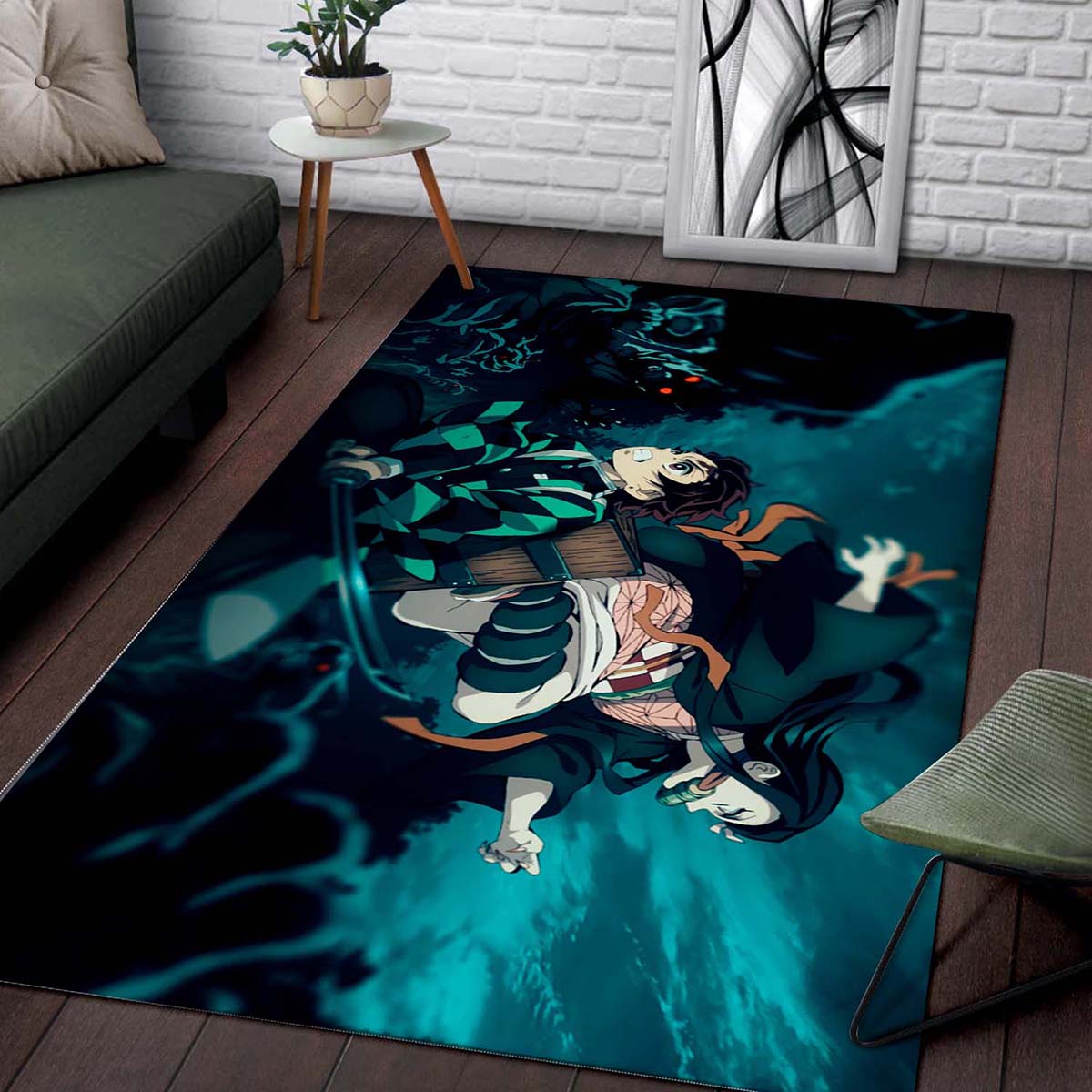 Demon Slayer Tanjiro Kamado Nezuko Teppich – Bild 2