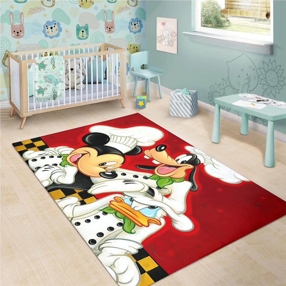 Disney Chefs Mickey And Gooofy Too Teppich – Bild 3