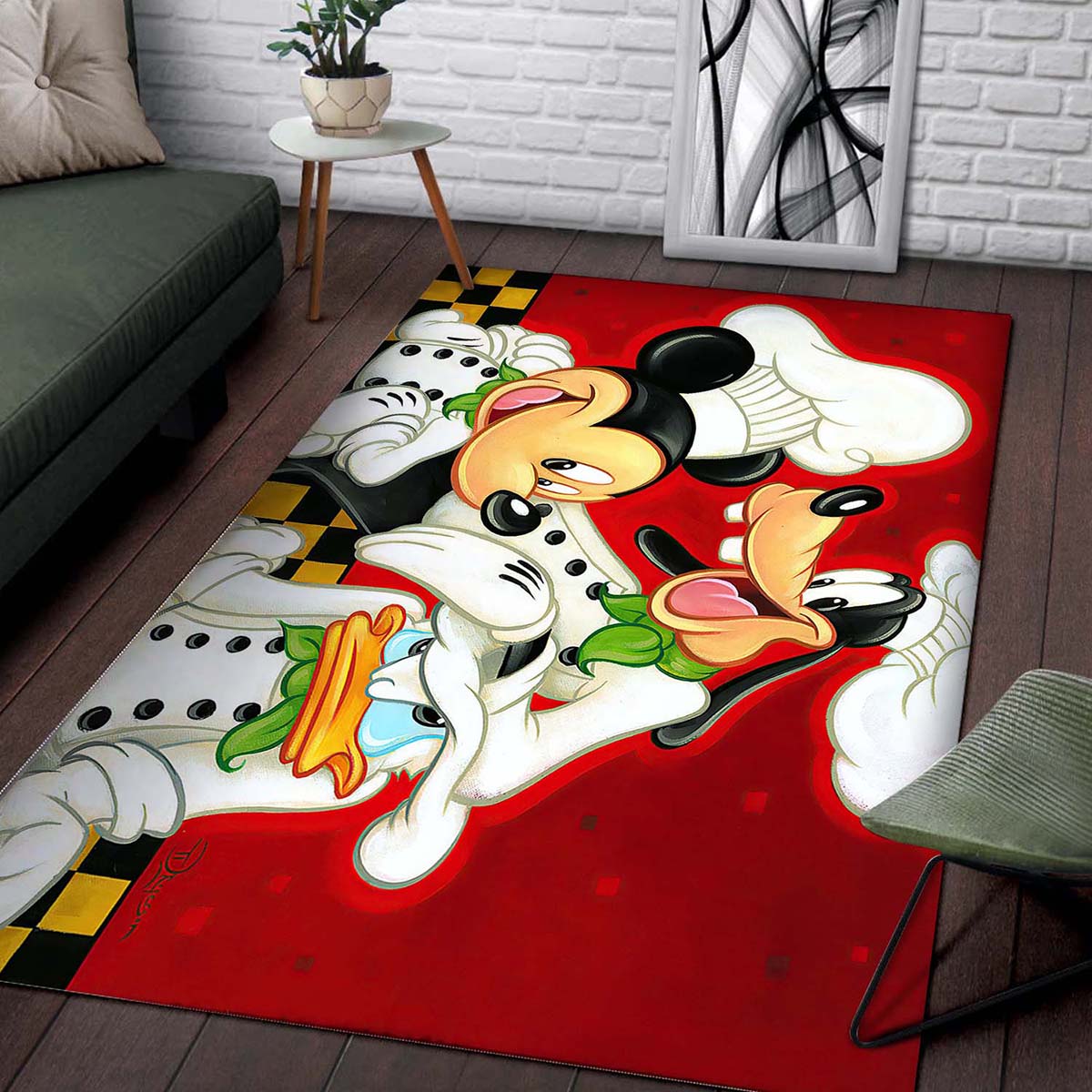 Disney Chefs Mickey And Gooofy Too Teppich – Bild 2