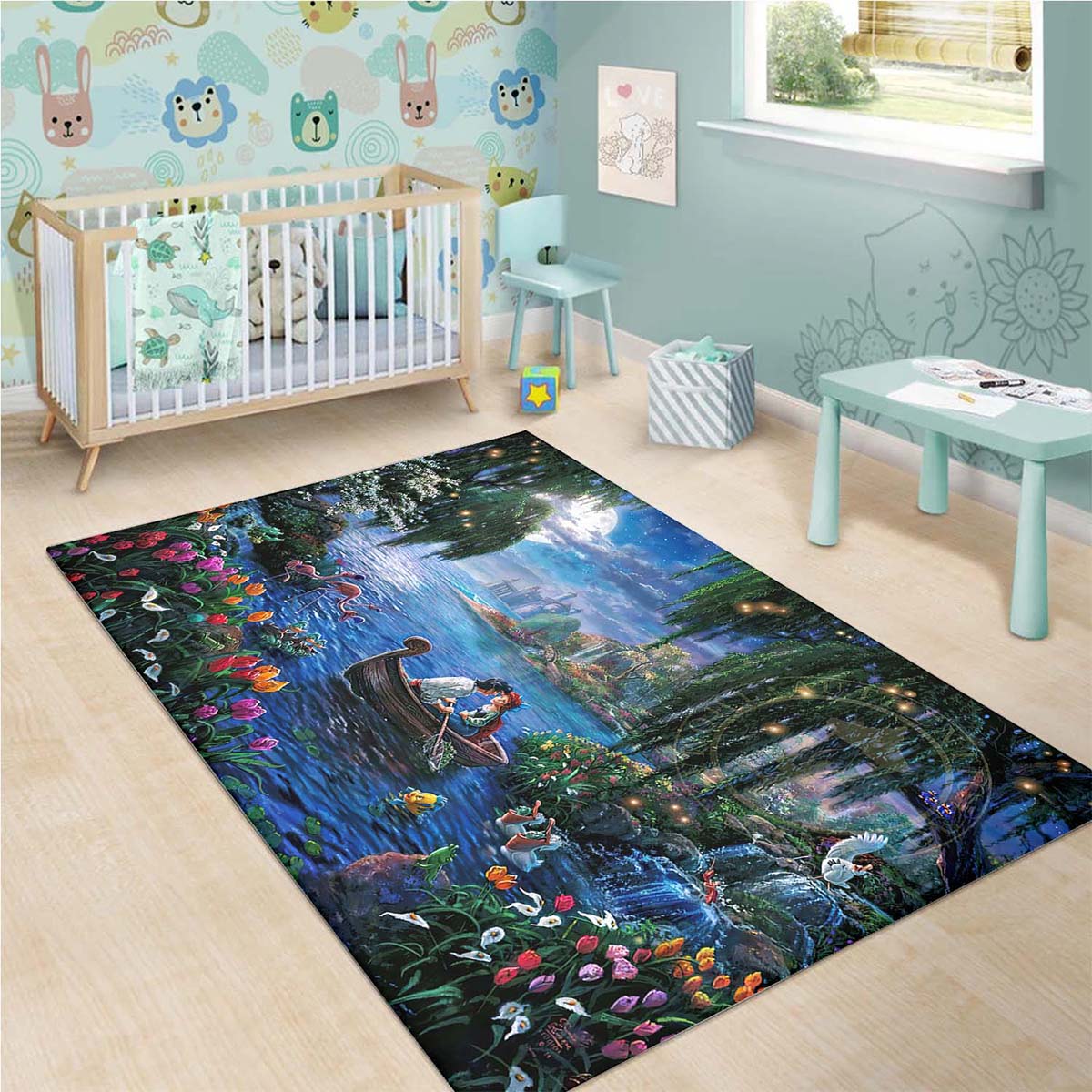 Disney The Little Mermaid Ariel Prince Eric Teppich – Bild 3