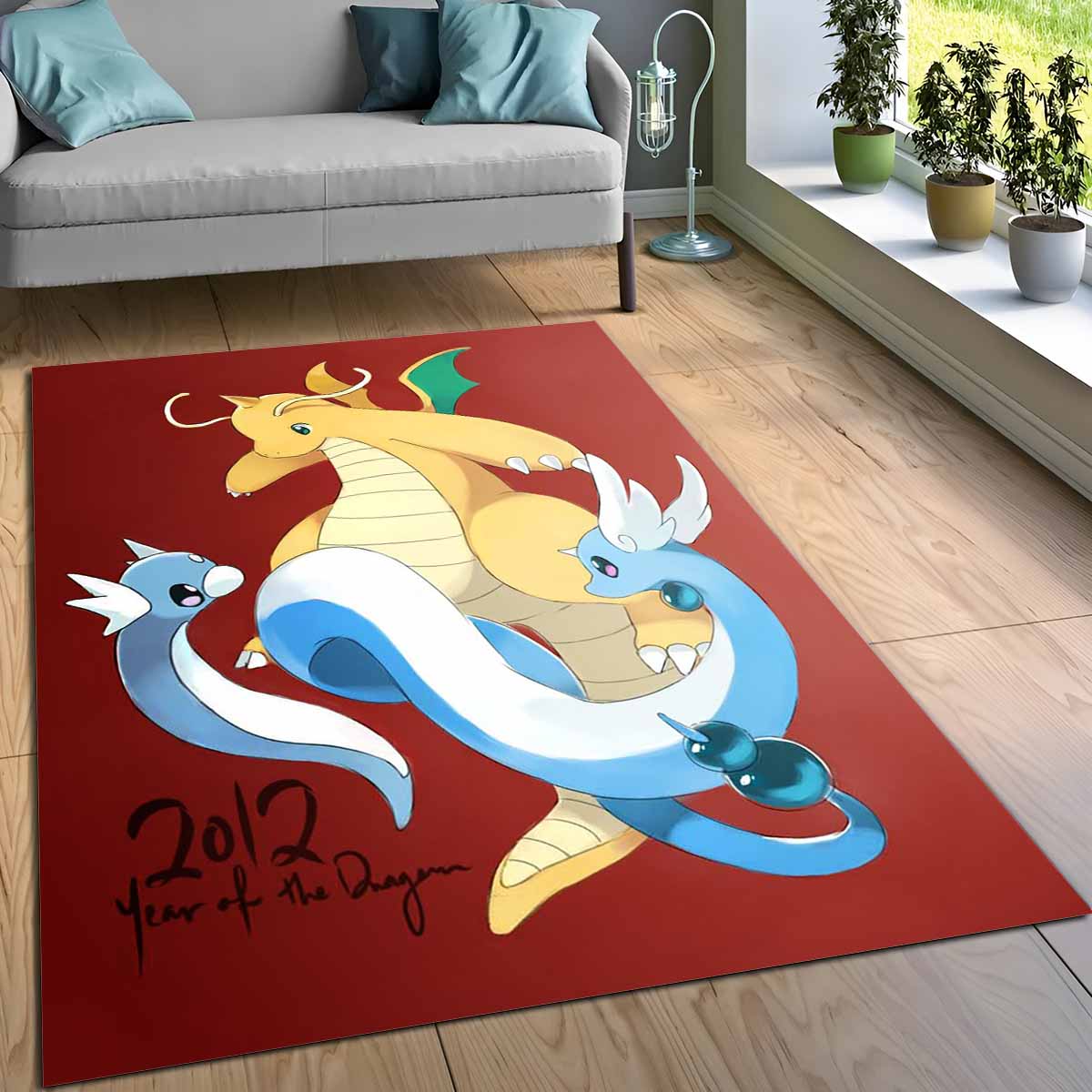 Dragoran Pokmon Dragonite Pokemon 6 Teppich – Bild 3