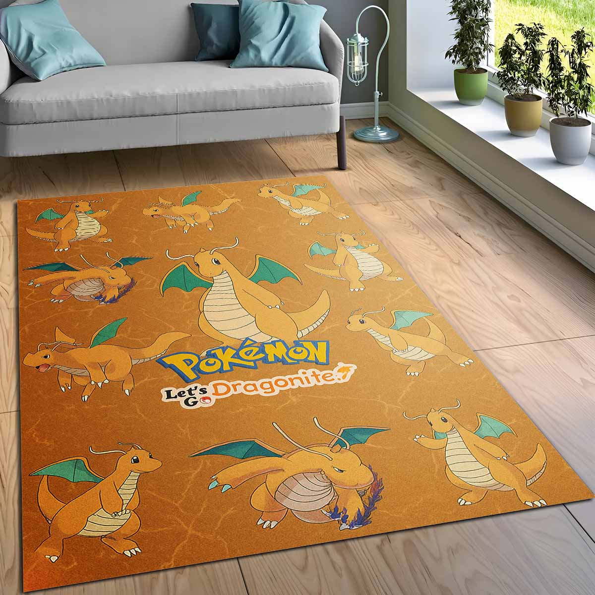 Dragoran Pokmon Dragonite Pokemon Teppich – Bild 3
