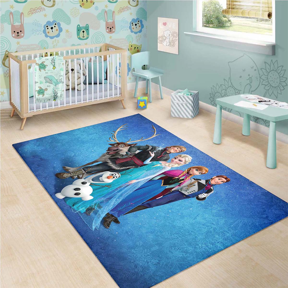 Elsa & Anna Disney Princess 19122410 Teppich – Bild 3