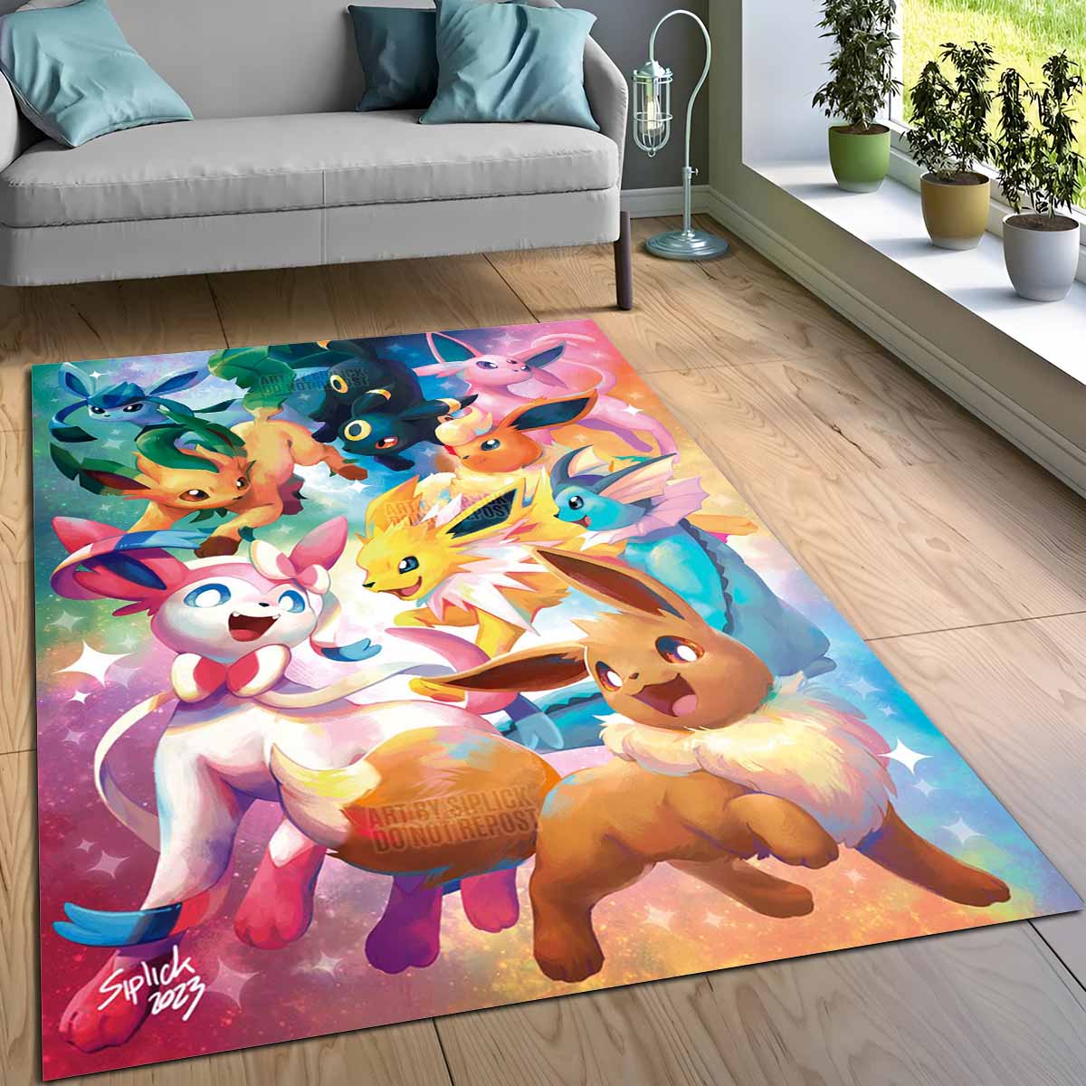 Evoli Entwicklung Pokmon Eevee Evolution Pokemon 10 Teppich – Bild 3
