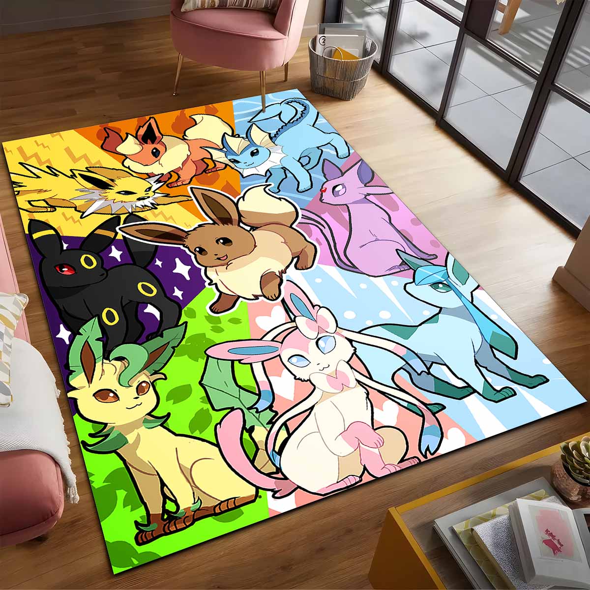 Evoli Entwicklung Pokmon Eevee Evolution Pokemon 13 Teppich – Bild 2