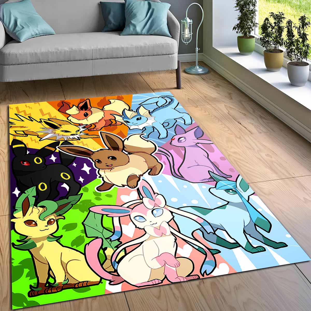 Evoli Entwicklung Pokmon Eevee Evolution Pokemon 13 Teppich – Bild 3