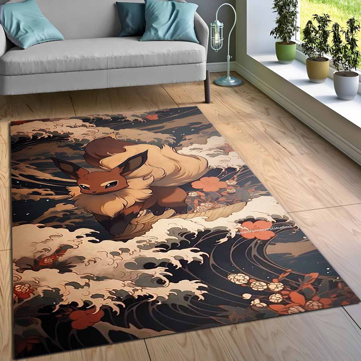 Evoli Pokmon Eevee Pokemon 2 Teppich – Bild 3