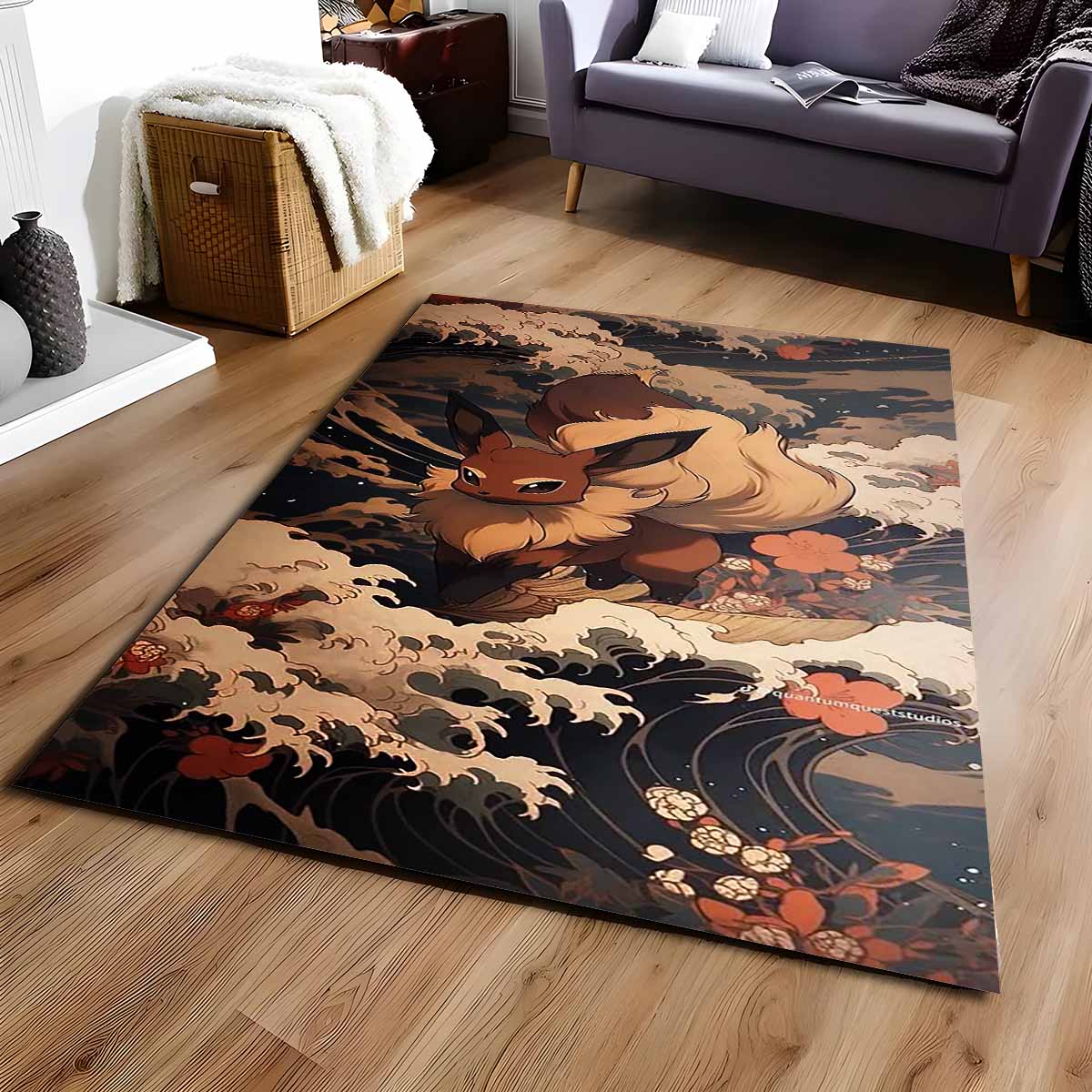 Evoli Pokmon Eevee Pokemon 2 Teppich