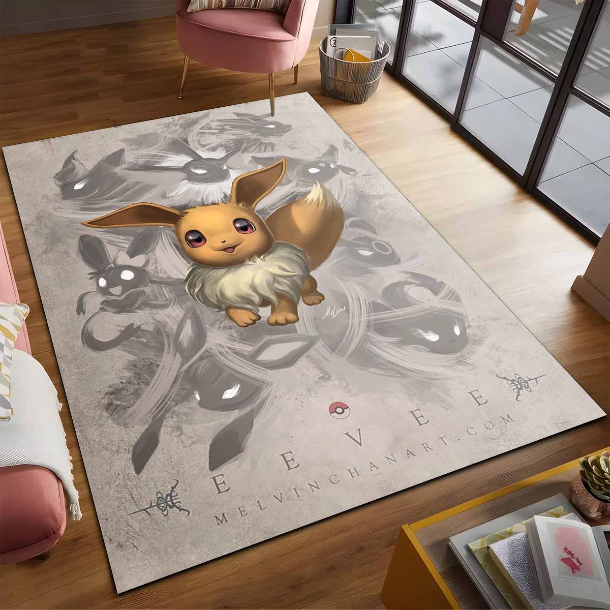 Evoli Pokmon Eevee Pokemon 3 Teppich – Bild 2