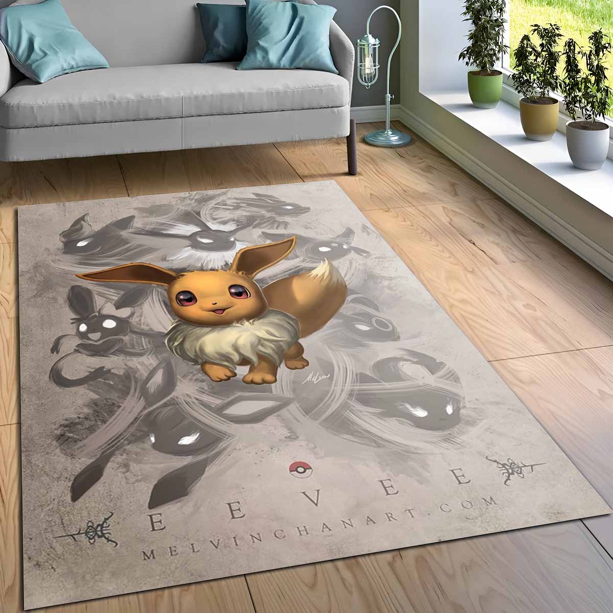 Evoli Pokmon Eevee Pokemon 3 Teppich – Bild 3