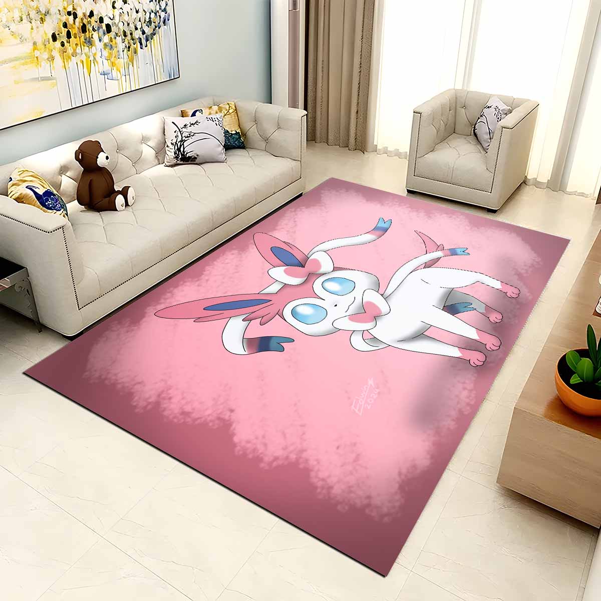 Feelinara Pokmon Sylveon Pokemon 9 Teppich – Bild 2